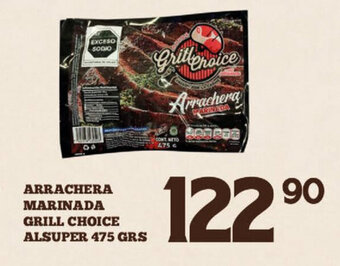 Alsuper Arrachera Marinada Grill Choice Alsuper 475 grs oferta