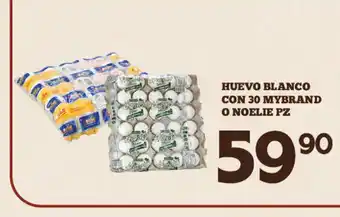 Alsuper Huevo Blanco Con 30 Mybrand o Noelie Pz oferta