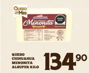 Alsuper Queso Chihuahua Menonita Alsuper Kilo oferta