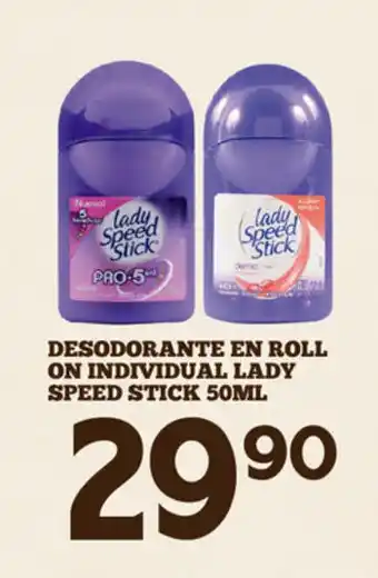 Desodorante en Roll On Individual Lady Speed Stick 50ml