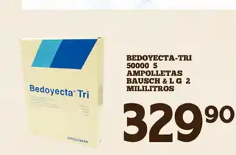 Bedoyecta Tri 50000 5 Ampolletas Bausch & LG 2 Mililitros