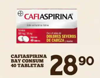 Alsuper Cafiaspirina Bay Consum 40 Tabletas oferta
