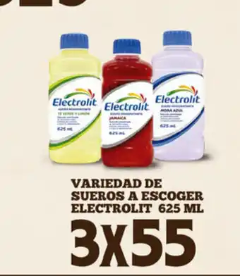 Alsuper Variedad de Sueros a Escoger Electrolit 625ml x 3 oferta