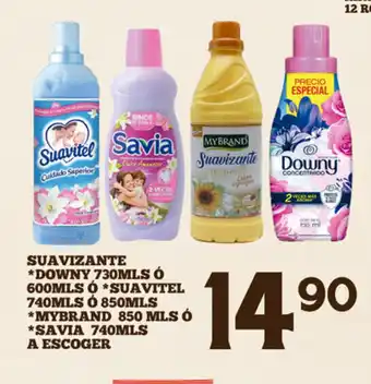 Alsuper Suavizante *Downy 730MLS o 600MLS *Suavitel 740 MLS *Mybrand 850MLS *Savia 740MLS A Escoger oferta