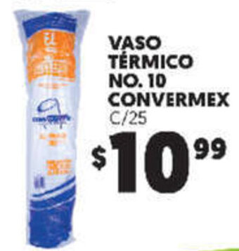 Merco Vaso Térmico No.10 Convermex c/25 oferta