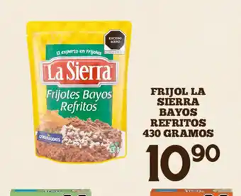Frijol La Sierra bayos Refritos 430 Gramos
