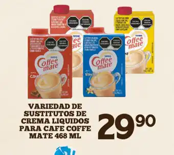 Variedad de Sustitutos de Crema Liquidos para Cafe Coffe Mate 468ml