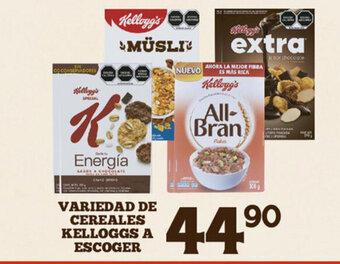 Alsuper Variedad De Cereales Kelloggs A Escoger oferta