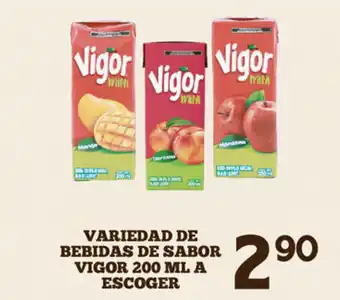 Variedad de Bebidas de Sabor Vigor 200ml A Escoger