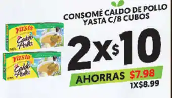 Merco Consomé Caldo de Pollo Yasta C/8 Cubos x2 oferta