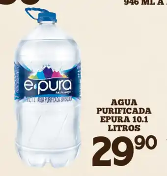 Agua Purificada Epura 10.1 Litros