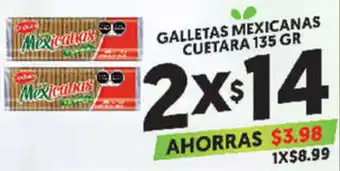 Merco Galletas Mexicanas Cuetara 2x135g oferta