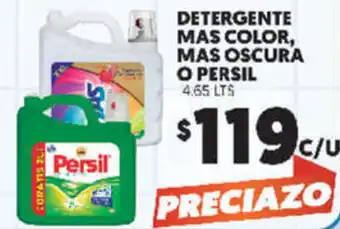 Merco Detergente Mas Color, Mas Oscura o Persil 4,65lts oferta