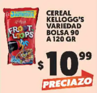 Merco Cereal Kellogg's Variedad Bplsa 90 a 120g oferta