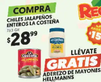Chiles Jalapeños Enteros la Costeña 780g