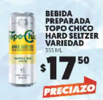Merco Bebida Preparada Topo Chico Hard seltzer Variedad 355ml oferta