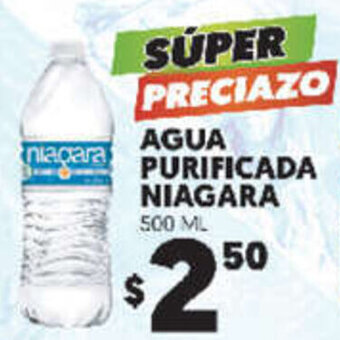 Merco Agua Purificada Niagara 500ml oferta