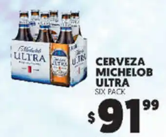 Merco Cerveza Michelob Ultra 6 pack oferta