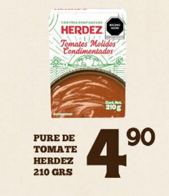 Alsuper Pure de Tomate Herdez 210 grs oferta