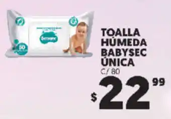 Merco Toalla Húmeda Babysec Única C/80 oferta