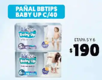 Pañal Bbtips Baby Up C/40 Etapa 5 y 6