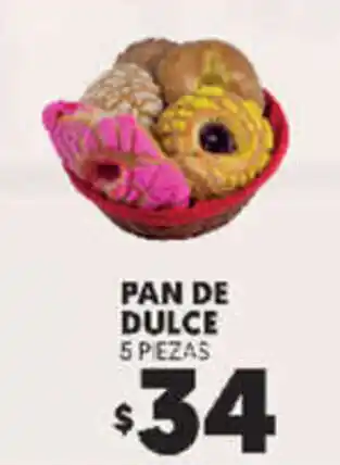 Merco Pan de Dulce 5 piezas oferta