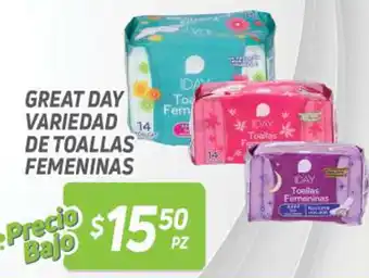 HEB Great Day Variedad de Toallas Femeninas oferta