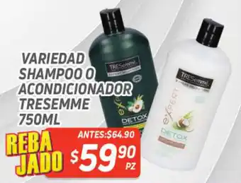 HEB Variedad Shampoo o Acondicionador Tresemme 750ml oferta