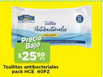HEB Toallitas Antibacteriales pack HCE 40PZ oferta