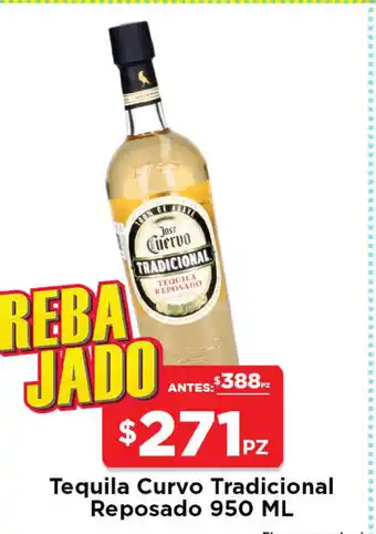 Tequila Curvo Tradicional Reposado 950 ML