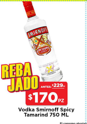 HEB Vodka Smirnoff Spicy Tamarind 750 ML oferta