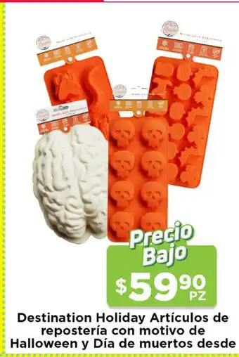HEB Destination Holiday Articulos de reposteria con motivo de Halloween y Dia de muertos desde oferta