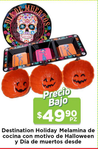 HEB destination Holiday Melamina de cocina con motivo de Halloween y Dia de muertos desde oferta