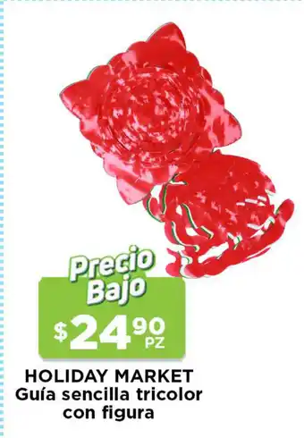 HEB Holiday Market Guia Sencilla tricolor con figura oferta