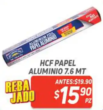 HCF Papel Aluminio 7.6m