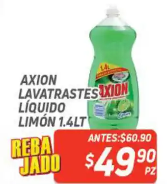 Axion Lavatrastes Líquido Limón 1.4Llt
