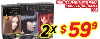 HEB Heb Illume Tinte para Cabello de Dama 2x1pz oferta