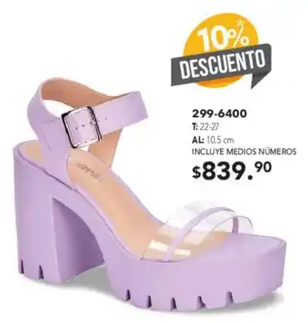 Andrea CALZADO DE MUJER 299-6400 10.5cm oferta