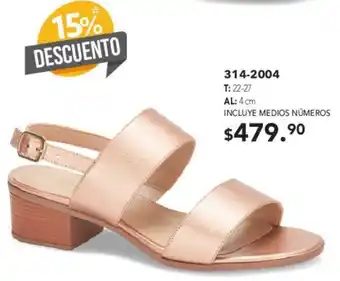 CALZADO DE MUJER 314-2004 4cm