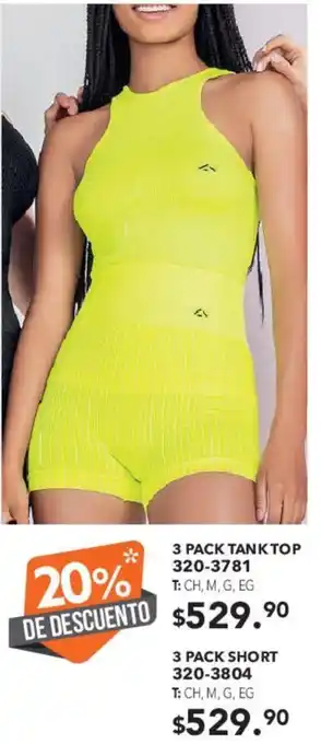 Andrea 3 PACK TANK TOP 320-3781 CH, M, G, EG oferta