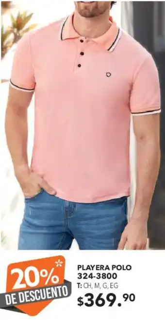 PLAYERA POLO 324-3800 CH, M, G, EG