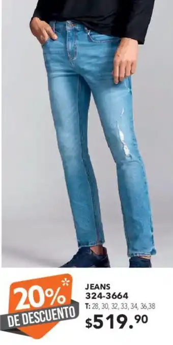 JEANS 324-3664 28, 30, 32, 33, 34, 36, 38