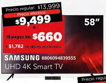 City Club SAMSUNG 8806094839555 UHD 4K Smart TV 58" oferta