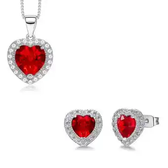 Costco Mayfer, Juego de Aretes y Dije en Forma de Corazón, Varios Colores oferta