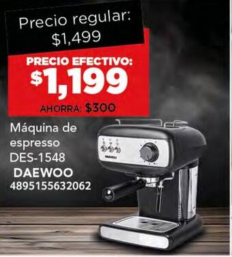 City Club DAEWOO Máquina de espresso DES-1548 oferta