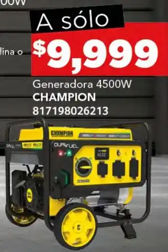City Club CHAMPION Generadora 4500W oferta