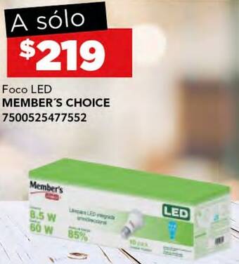 City Club MEMBER'S CHOICE Foco LED oferta