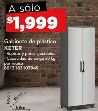 City Club KETER Gabinete de plástico oferta