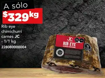 City Club JC Rib eye chimichurri carnes 1/1 kg oferta