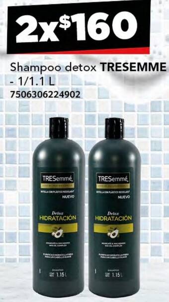 City Club TRESEMME Shampoo detox 1/1.1L oferta